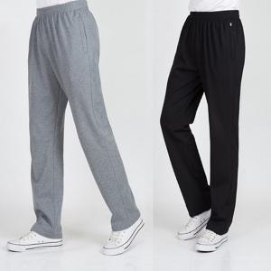 남자 겨울 기모 트레이닝 바지 지퍼 일자 츄리닝 팬츠 고무줄 허리 밴딩 헬스 바지