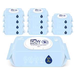 블루나 나우비데 비데물티슈 캡형 50매 12팩