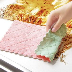 주방용 도톰 타올 극세사 세탁 가능한 25x15cm 주방 청소 주방행주 요술행주 면행주