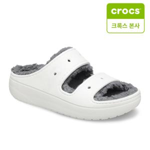 크록스 본사 207446-100 코지 샌들 화이트