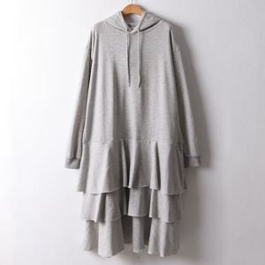 아이우먼 베이직캉캉후드원피스 WJI108M202 빅사이즈