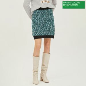 아울렛 배색 보카시 니트 스커트 BASK60261_GN