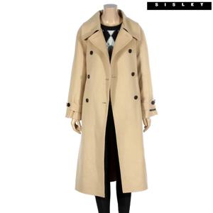 아울렛 빅카라 투버튼 롱 코트 SACTC5361_BG