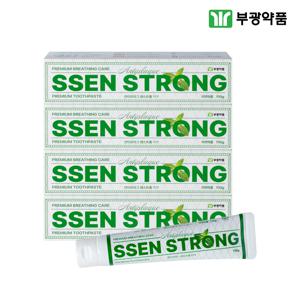 안티프라그 쎈스트롱 프라그 제거 구취 입냄새제거 치약 125g 4개