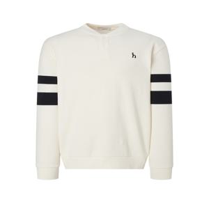 남성 [[24FW]] WHTS4C052WT [스테디셀러] 화이트 컬러배색 면 맨투맨티셔츠