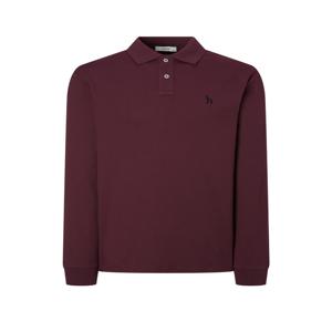 남성 [[24FW]] WHTS4C302D3 [스테디셀러] 버건디 단색 면 긴팔카라티셔츠