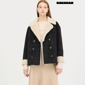 더블 버튼 인조 무스탕 SALEC2561