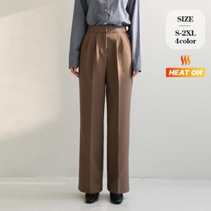 [브리치]  / 윈터슬랙스9탄 기모 투핀턱 와이드 슬랙스