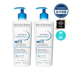 아토덤 울트라 크림 500ml (저자극 보습크림) x2