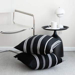 쿠션커버 오가닉코튼 50X50 사일런스 블랙