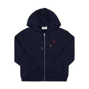 AMI BFUSW435 730 430  드 꾀흐 스몰 하트 로고 공용 후드집업