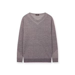 furina 마이린넨 브이넥 니트 티셔츠