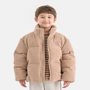 코듀로이 하이넥 숏 푸퍼 다운 (베이지) OD254ODJ03_BEI