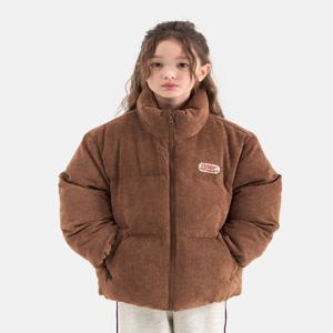 코듀로이 하이넥 숏 푸퍼 다운 (브라운) OD254ODJ03_BRN