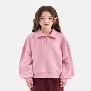 여아 반집업 맨투맨 (핑크) OD253IZM73_PNK