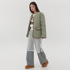 [공구우먼] [제작] 치인크 루즈핏 누빔 점퍼 72523 빅사이즈 여성의류