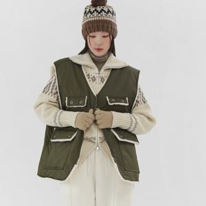 [공구우먼] [제작] 라일로 누빔 조끼패딩 72517 빅사이즈 여성의류