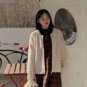 [공구우먼] [제작] 캐리너 루즈핏 울 니트 집업 72989 빅사이즈 여성의류