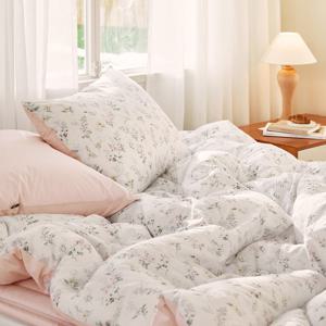 로맨틱 플라워 에이프릴 워싱면 차렵이불 단품/세트/패드세트