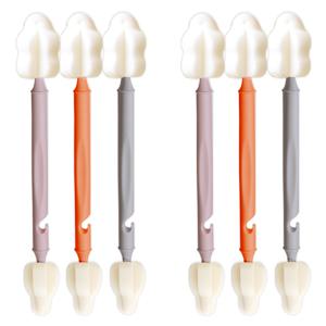 듀얼 와이드폼 3P+3P 세척솔 젖병솔 젖꼭지 텀블러 물병솔