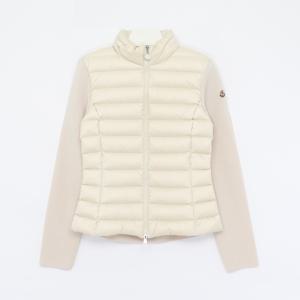 패치로고 패딩 울 믹스 하이넥 패딩 여성 자켓 9B00006 M1122 20F