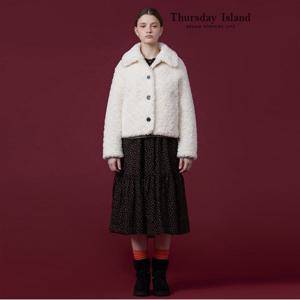 [Thursday Island] 빅 카라 페이크 퍼 자켓(T238MLT239W)