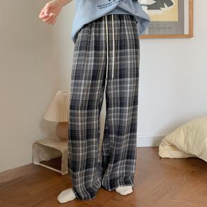 [제작] 코코루 체크 밴딩 기모 팬츠 84269 빅사이즈 여성의류