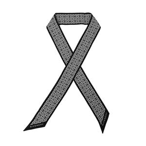 BG00AXG002 004 (GW5120 SR502 1) 4G 모노그램 프린트 스키니 트윌 실크 스카프