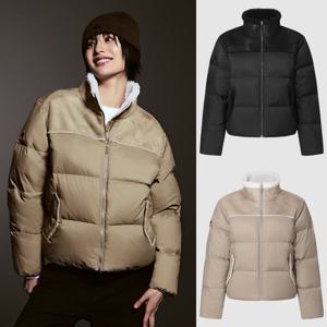 르꼬끄 여성 루즈핏 페이크 무스탕 다운 자켓 QQ422ODJN6