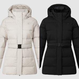 르꼬끄 여성 레귤러핏 중기장 구스 다운 자켓 QQ422ODJN1