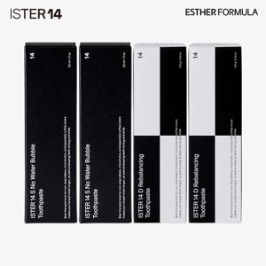 이스터14 S 노워터 버블 치약 X 2개 + D 리밸런싱 치약 X 2개