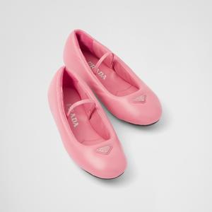 23SS 소프트 패딩 발레리나 슈즈 제라늄 핑크 1F122N 2DL8 F0410 F 005