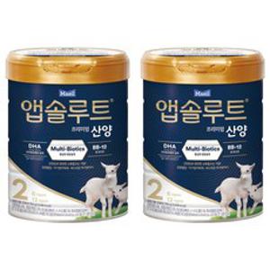 앱솔루트 프리미엄 산양 분유 2단계, 750g, 2개