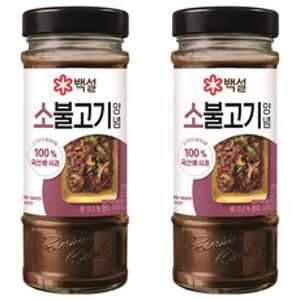 백설 소불고기양념, 500g, 2개