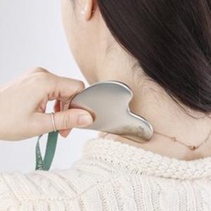 하트 괄사 마사지 바디 얼굴 턱 어깨 두피 경락 종아리마사지기, 1개