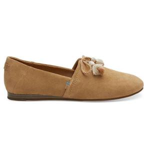 TOMS 탐스 허니 스웨이드 켈리 플랫 (W)-브라운