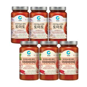 스파게소스 토마토 600g x 3개 + 아라비아따 600g x 3개