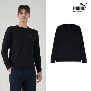 푸마 남성 에센셜 롱 슬리브 티셔츠 (블랙)