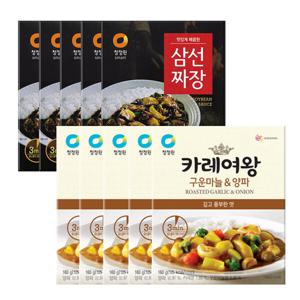 삼선짜장X5개+카레여왕구운마늘양파160gX5개(즉석)