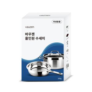 바우젠 올인원 만능 수세미 100g 5개세트 50g x 10ea 욕실 주방 찌든때 물때 녹 제거