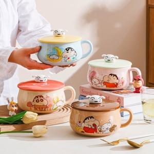 1+1 짱구 흰둥이 뚜껑 손잡이 컵라면그릇 900ml 25년신상