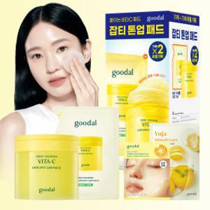 (리뉴얼)청귤 비타C 잡티케어 패드 알파 70매+70매 리필 기획세트 +증정