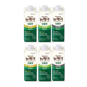 뉴케어 당플랜 3종 200ml x 36팩 각 12팩 호두 인절미 검은깨 당 제로 당뇨 혈당 환자 영양식 임산부 식사