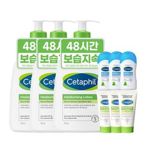 세타필 로션 473ml 3개 +미니어쳐 크림 50g 3개 + 미니 바디워시 50ml 3개 증정