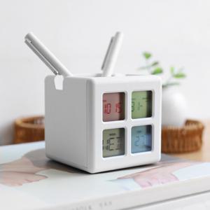 무소음 디지털 LED 탁상시계 인테리어 날짜 온도 알람시계 ODM-CLOCK12