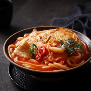 푸딩팩토리 김치어묵우동 770g 전골 밀키트 캠핑요리 술안주