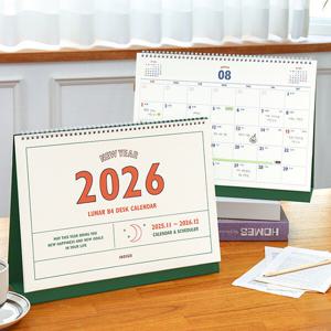 2026 루나 레트로 대형 B4 탁상 달력 (음력 데스크 캘린더) /2026년 카렌다 큰달력 스케줄러 절기