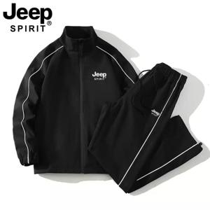 JEEP SPIRIT  2025 봄 가을 트레이닝 트렌디 남녀 스포츠 상하의 세트