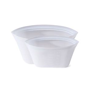 바른락 스탠드 실리콘 지퍼백 2P세트(중 1000ml 1P 소 500ml 1P)