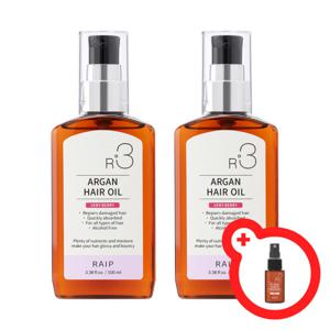 (빡세일특가/다구매사은품) RAIP 라입 R3 아르간 헤어오일 퍼퓸 에센스 100ml 2개 / 향 선택가능 교차가능